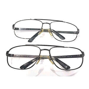 REVO 3011 61-16-125 Lot Of 2 Gunmetal + Brown Metal Sunglasses Frames Only